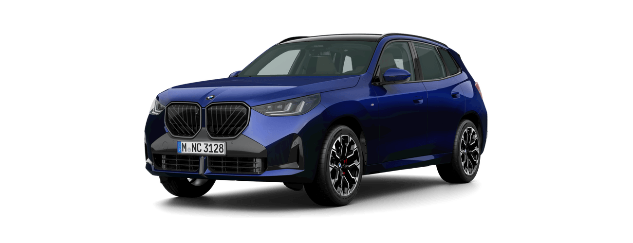 BMW X3 in BMW Individual Tanzanite Blue metallic