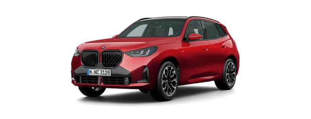 BMW X3 in Fire Red metallic