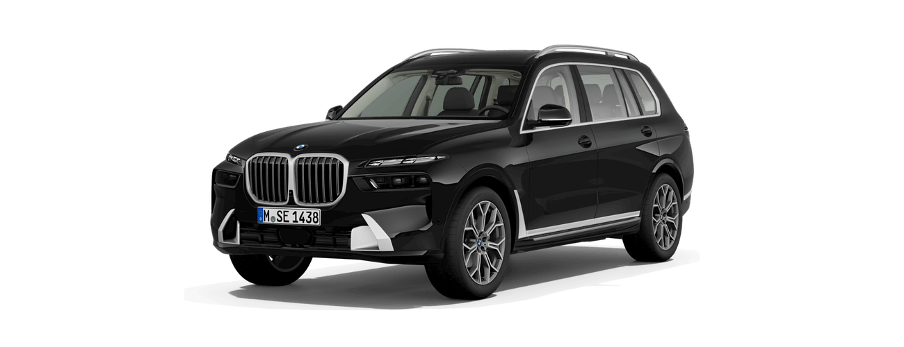 BMW X7 in Black Sapphire metallic