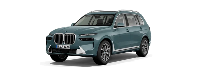 BMW X7 in Blue Ridge Mountain metallic