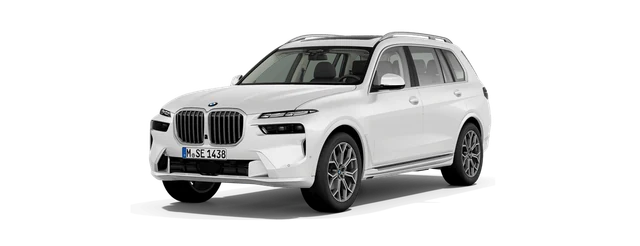 BMW X7 in Mineral White metallic
