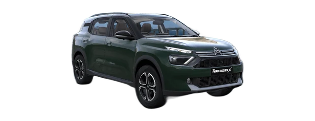 Citroen AircrossX in Deep Forest Green & Perla Nera Black