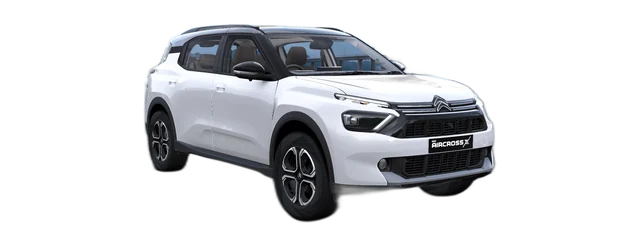 Citroen AircrossX in Polar White & Perla Nera Black