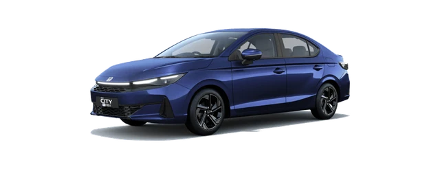 Honda City in Obsidian Blue Pearl