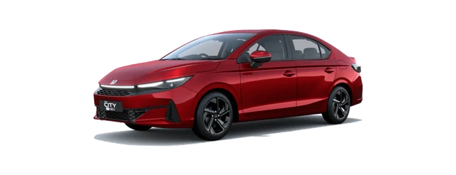 Honda City in Radiant Red Metallic