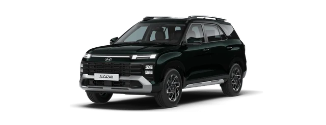 Hyundai Alcazar in Robust Emerald Pearl