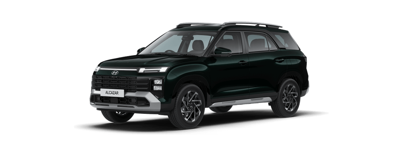 Hyundai Alcazar in Robust Emerald Pearl