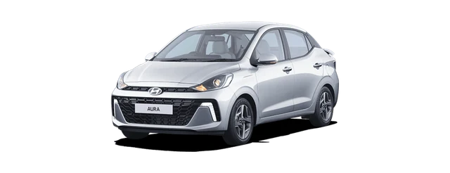 Hyundai Aura in Typhoon Silver