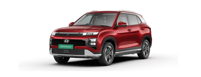 Hyundai Creta Electric in Fiery Red
