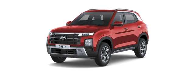 Hyundai Creta in Fiery Red