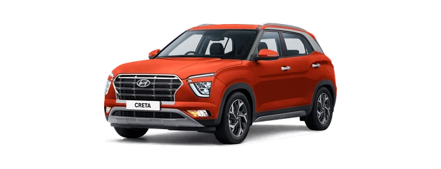 Hyundai Creta in Lava Orange