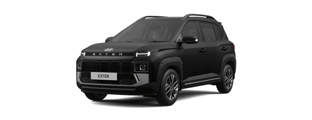 Hyundai Exter in Abyss Black Matte
