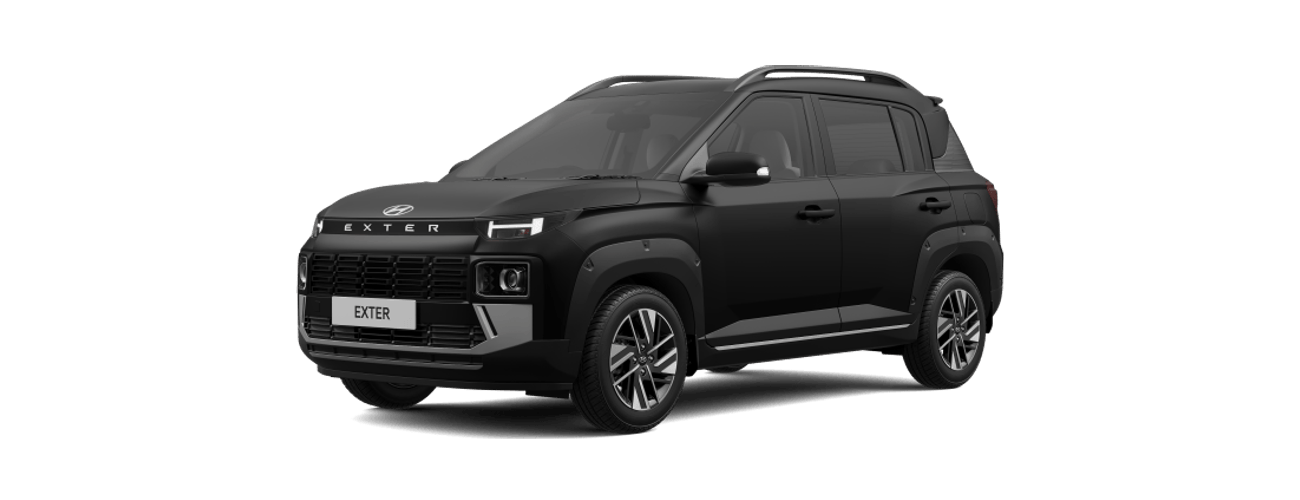 Hyundai Exter in Abyss Black Matte