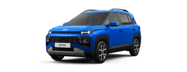 Hyundai Exter in Cosmic Blue