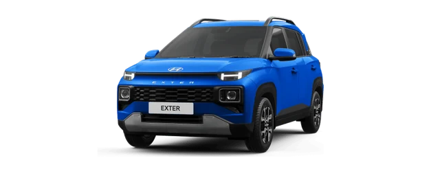 Hyundai Exter in Cosmic Blue