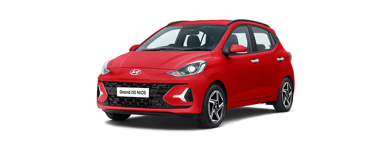 Hyundai Grand i10 Nios in Fiery Red