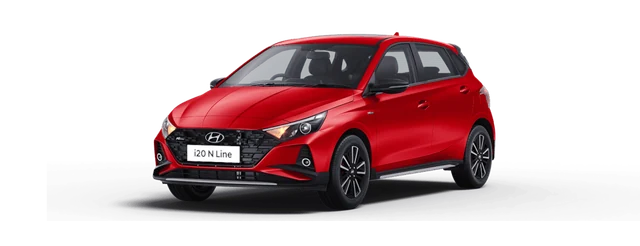 Hyundai i20 N Line in Fiery Red