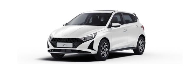 Hyundai i20 in Polar White