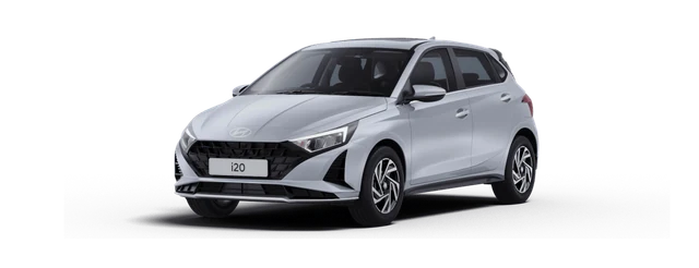 Hyundai i20 in Typhoon Silver