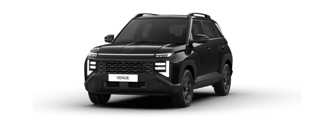 Hyundai Venue in Black Knight
