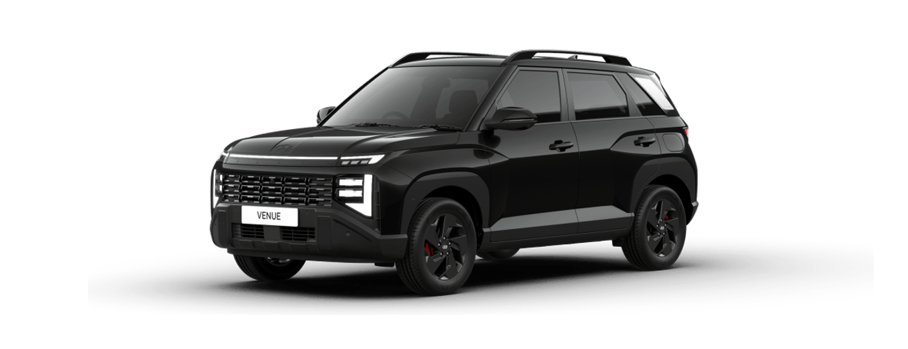Hyundai Venue in Black Knight