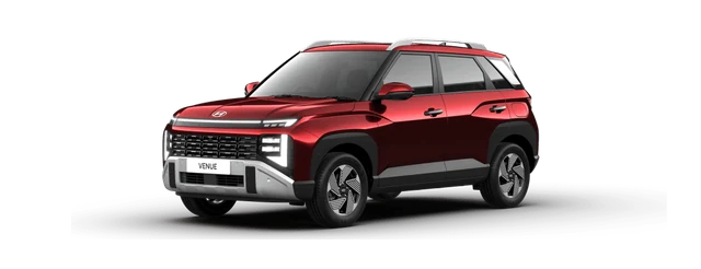 Hyundai Venue in Dragon Red