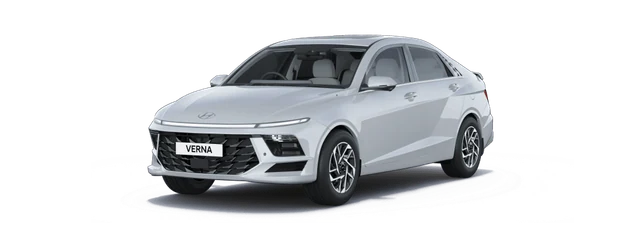 Hyundai Verna in Atlas White