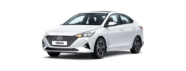 Hyundai Verna in Polar White