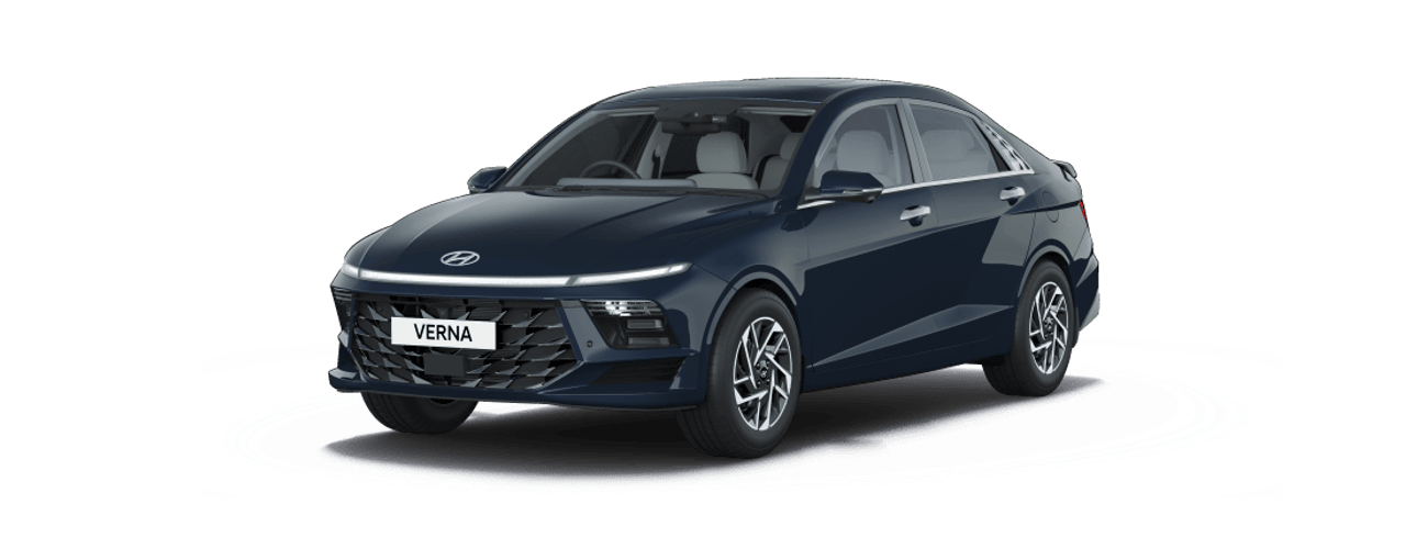 Hyundai Verna in Starry Night