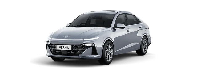 Hyundai Verna in Typhoon Silver