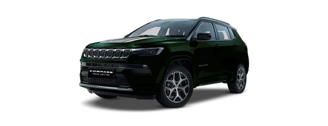 Jeep Compass in Techno Metallic Green & Black Roof