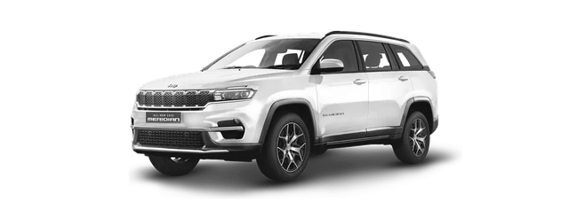 Jeep Meridian in Pearl White & Black Roof