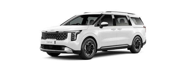 Kia Carnival in Glacier White Pearl