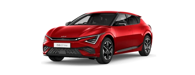 Kia EV6 in Runway Red