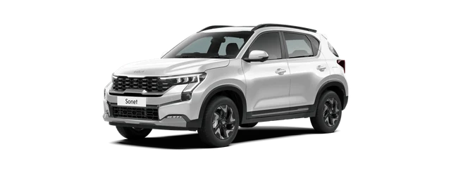 Kia Sonet in Glacier White Pearl