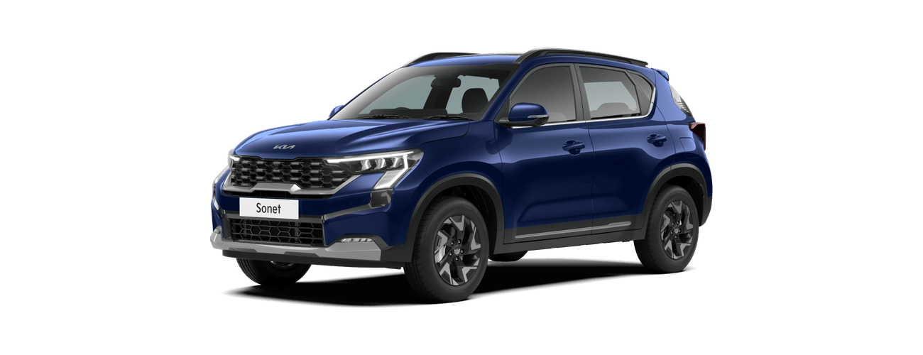 Kia Sonet in Imperial Blue