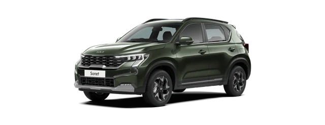 Kia Sonet in Pewter Olive