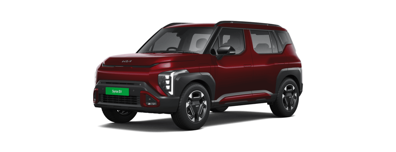 Kia Syros EV in Magma Red