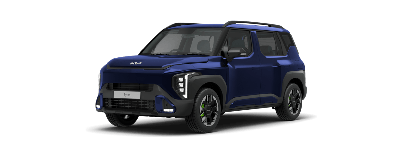 Kia Syros in Imperial Blue