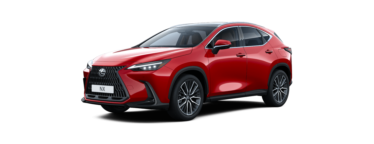 Lexus NX 350h in Radiant Red