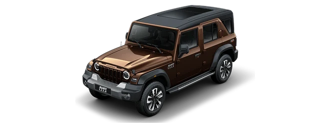 Mahindra Thar Roxx in Burnt Sienna