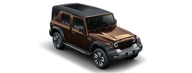 Mahindra Thar Roxx in Burnt Sienna
