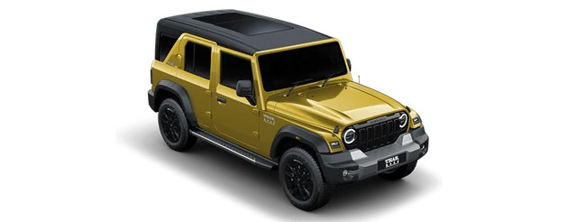 Mahindra Thar Roxx in Citrine Yellow