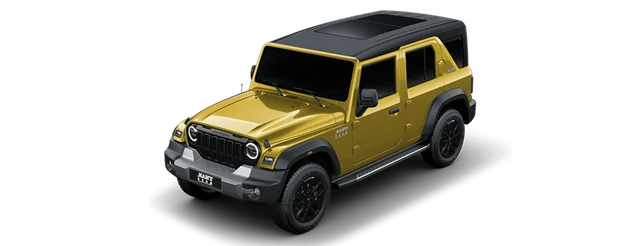 Mahindra Thar Roxx in Citrine Yellow