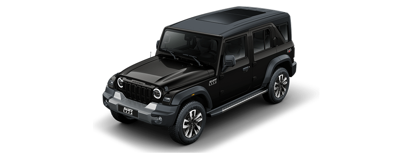 Mahindra Thar Roxx in Stealth Black