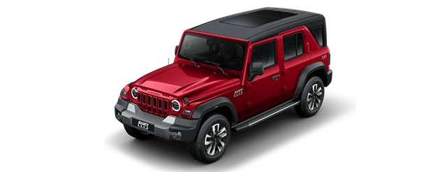 Mahindra Thar Roxx in Tango Red
