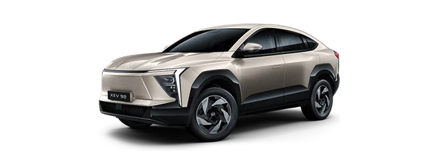 Mahindra XEV 9e in Desert Myst