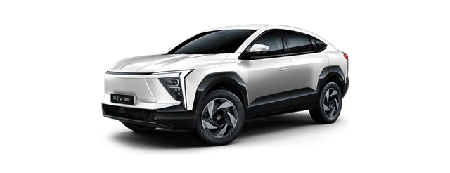 Mahindra XEV 9e in Everest White