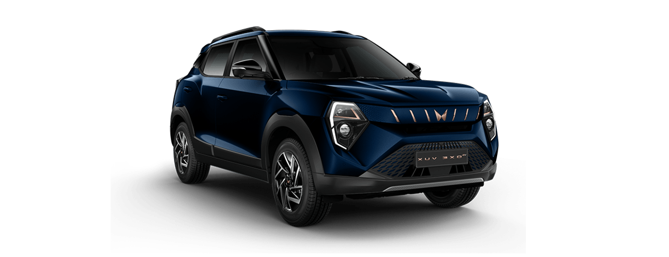Mahindra XUV 3XO EV in Nebula Blue