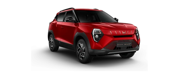 Mahindra XUV 3XO EV in Tango Red